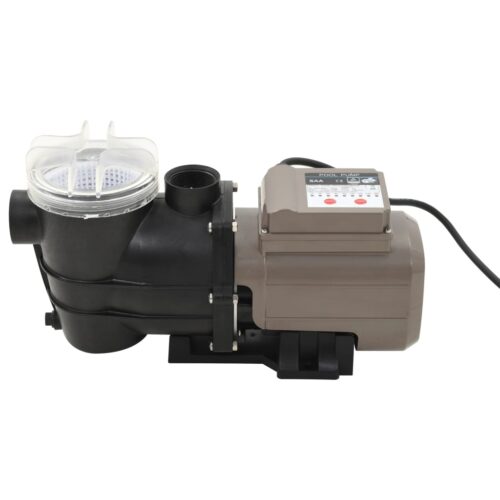 Pool Pump with Timer Black 0.25 HP 8000 L/h - Image 2