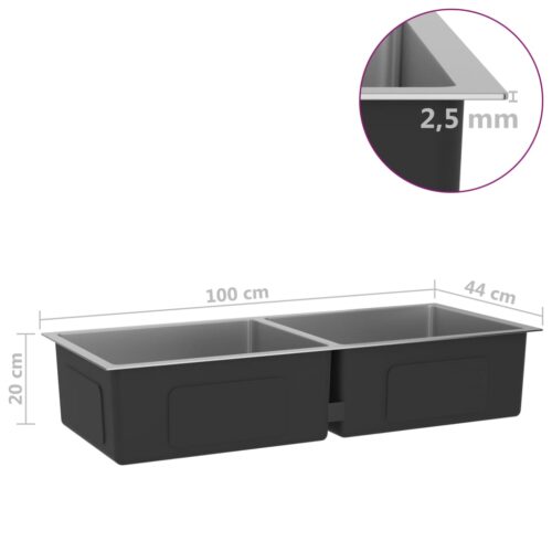 Handmade Kitchen Sink Stainless Steel - Image 7