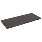 Dark Oak Wood Timber Bathroom Countertop Sink Vanity Board Table Top 140x60x4cm