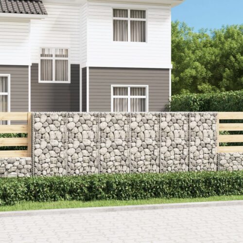 Gabion Wall with Covers Galvanised Steel 300x50x100cm - Image 7