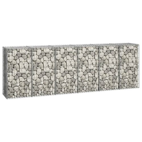Gabion Wall with Covers Galvanised Steel 300x50x100cm - Image 2