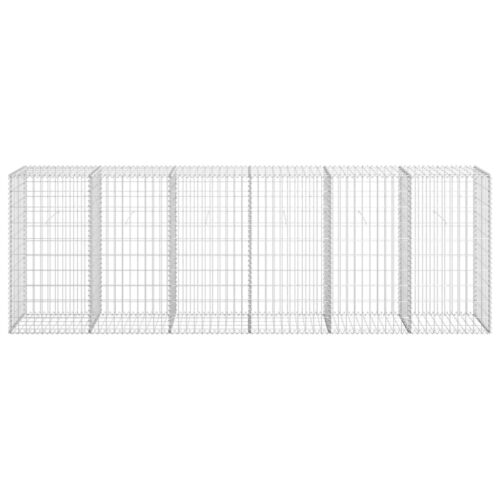 Gabion Wall with Covers Galvanised Steel 300x50x100cm - Image 3