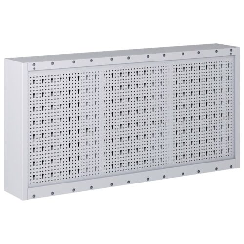 Wall Mounted Tool Cabinet Industrial Style Metal Grey Black - Image 4