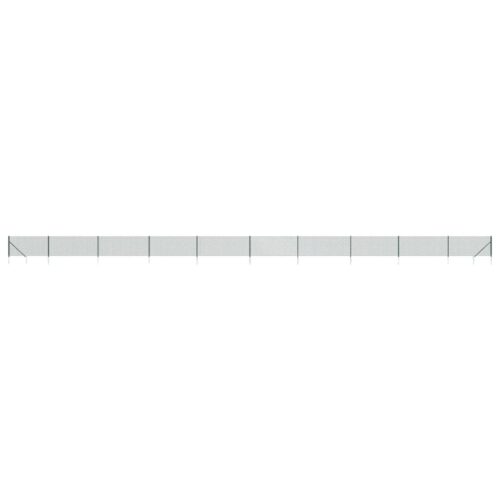 Chain Link Fence with Spike Anchors Green 0.8x25 m - Image 2