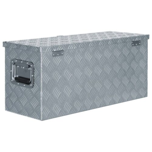 Aluminium Toolbox Ute Truck Trailer Canopy Generator Storage Box 80x30x35cm - Image 3