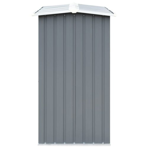 Garden Log Storage Shed Galvanised Steel 330x92x153cm Grey - Image 4