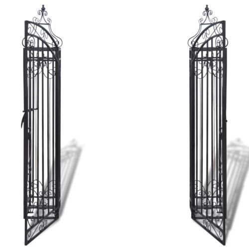 Ornamental Garden Gate Wrought Iron 122x20.5x134cm - Image 3