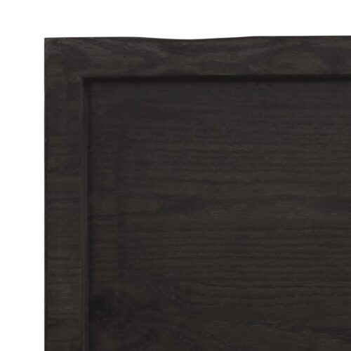 Bathroom Countertop Sink Vanity Board Table Top Dark Brown 160x60x4cm Treated Solid Wood - Image 6