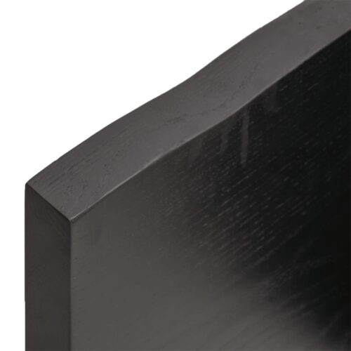 Bathroom Countertop Sink Vanity Board Table Top Dark Brown 160x60x4cm Treated Solid Wood - Image 8