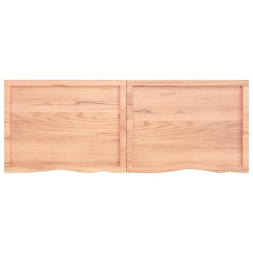 Light Oak Wood Timber Bathroom Countertop Sink Vanity Board Table Top 160x60x4cm - Image 7