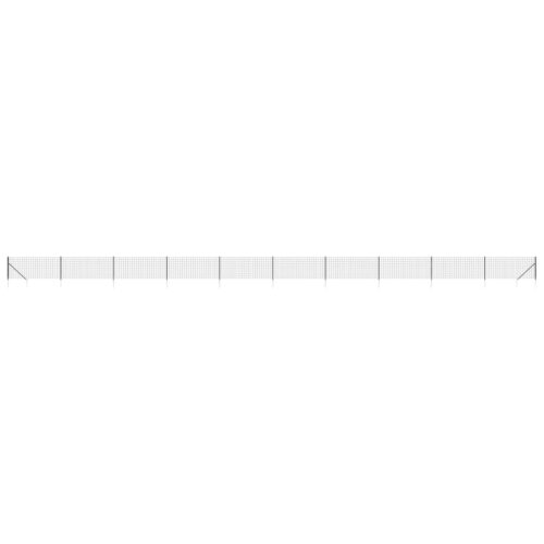 Wire Mesh Fence with Spike Anchors Anthracite 1x25 m - Image 2