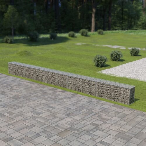 Gabion Wall with Covers Galvanised Steel 600x30x50cm - Image 7