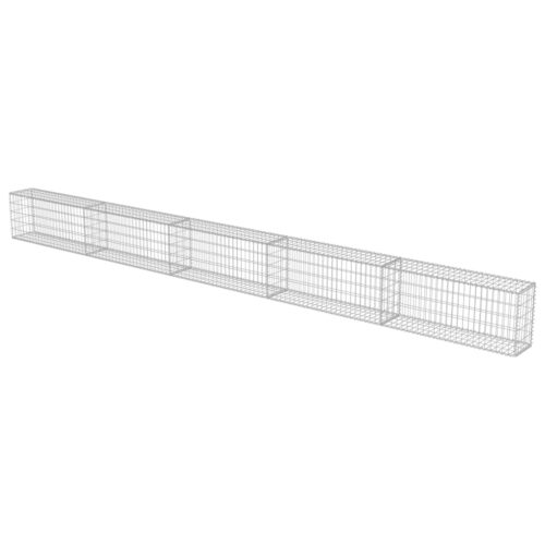 Gabion Wall with Covers Galvanised Steel 600x30x50cm