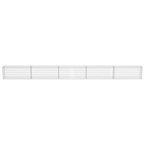 Gabion Wall with Covers Galvanised Steel 600x30x50cm - Image 4