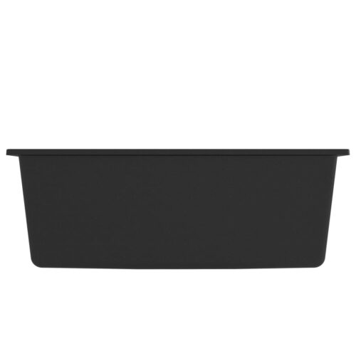 Kitchen Sink with Overflow Hole Black Granite - Image 4