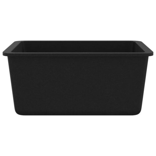 Granite Kitchen Sink Single Basin Black - Image 5