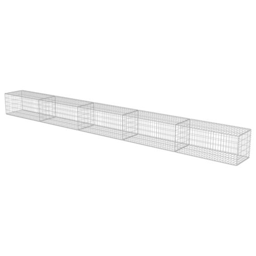 Gabion Wall with Covers Galvanised Steel 600x50x50cm