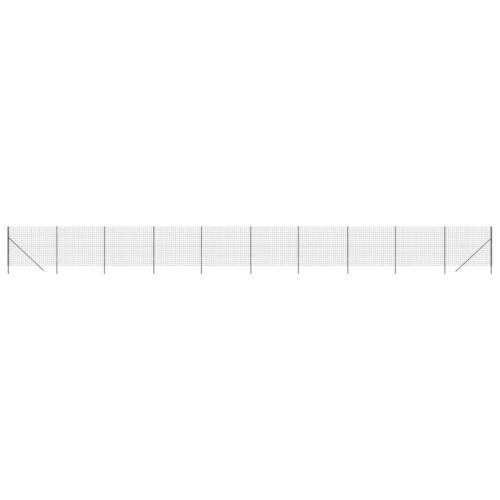 Wire Mesh Fence Anthracite 1.4x25m Galvanised Steel - Image 2