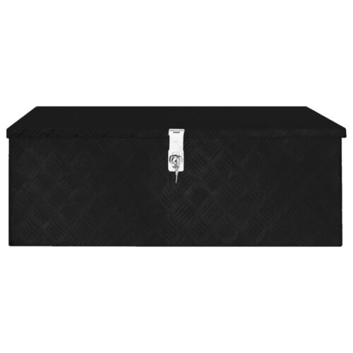 Storage Box Black 90x47x33.5cm Aluminium - Image 2