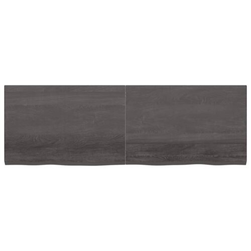 Dark Oak Wood Timber Bathroom Countertop Sink Vanity Board Table Top 180x60x4cm - Image 3