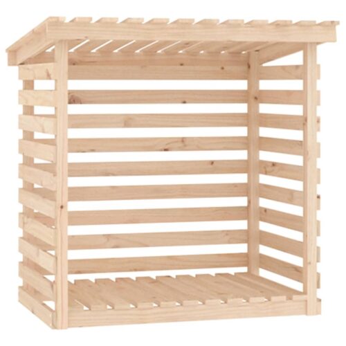 Firewood Rack 108x73x108cm Solid Wood Pine - Image 2