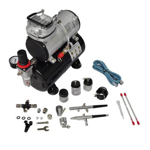 Airbrush Compressor Set with 2 Pistols - Image 2