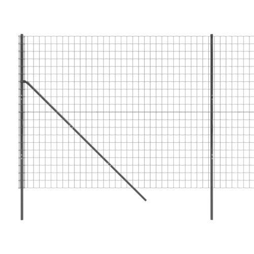 Wire Mesh Fence Anthracite 1.4x25m Galvanised Steel - Image 4