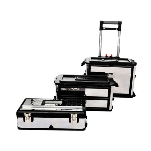 3-Part Rolling Tool Box with 2 Wheels - Image 4