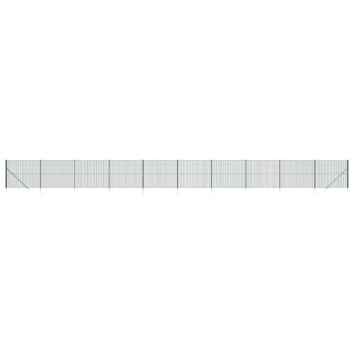 Wire Mesh Fence with Spike Anchors Green 1.4x25 m - Image 2