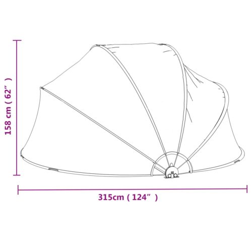 Pool Dome Round 315x158cm PVC - Image 9