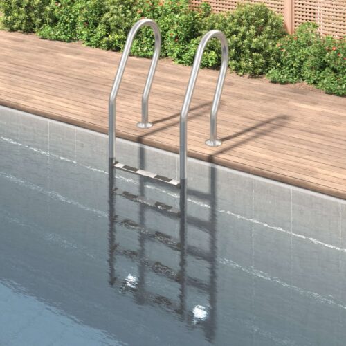 Pool Ladder 54x38x211cm 304 Stainless Steel