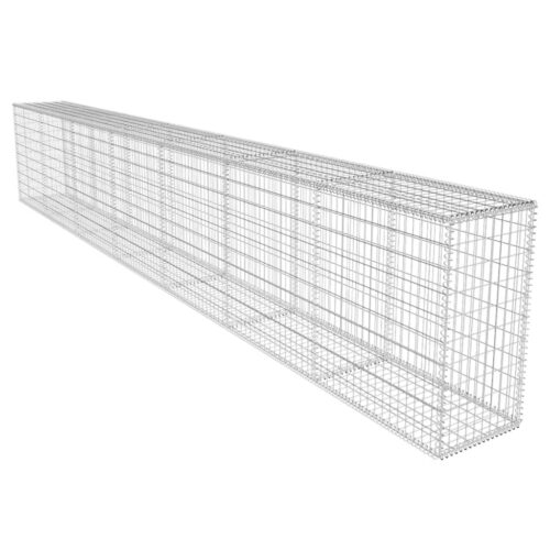 Gabion Wall with Cover Galvanised Steel 600x50x100cm