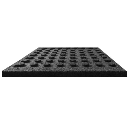 Fall Protection Tiles 18pcs Rubber 50x50x3cm Black - Image 4