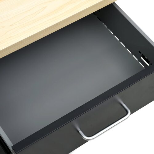 Steel Work Bench Garage Storage Table Tool Shelf Drawers Workbench Desk 160x60x85cm - Image 7