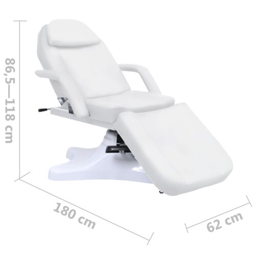 Massage Table White 180x62x(86.5-118)cm - Image 8