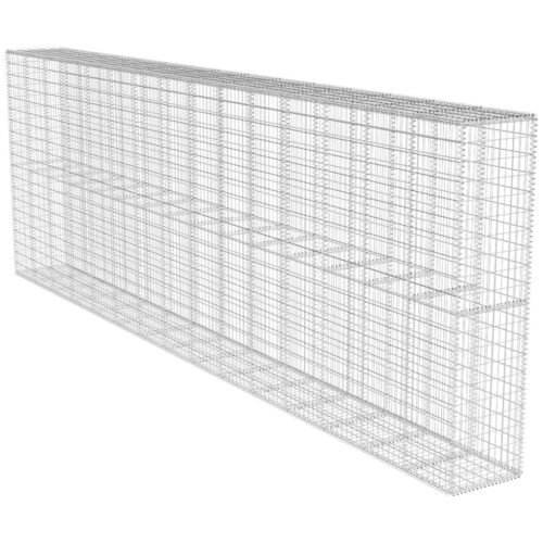 Gabion Wall with Cover Galvanised Steel 600x50x200cm