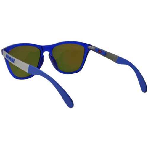 Oakley Polarized OO 9428F-0955 Frogskins Mix Crystal Blue Prizm Ruby Sunglasses - Image 5