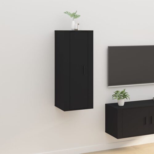 Wall Mounted TV Cabinet Black 40x34.5x100cm - Image 2