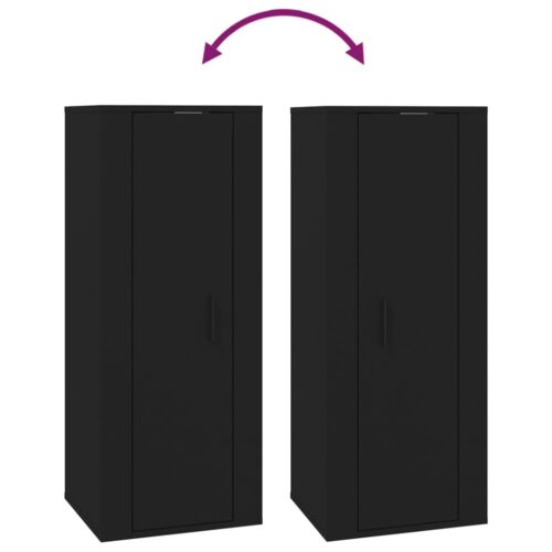 Wall Mounted TV Cabinet Black 40x34.5x100cm - Image 8