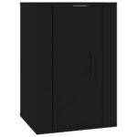Wall Mounted TV Cabinet Black 40x34.5x60cm