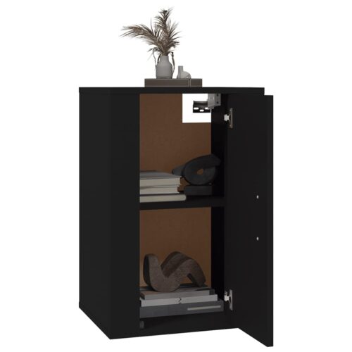 Wall Mounted TV Cabinet Black 40x34.5x60cm - Image 3