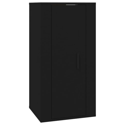 Wall Mounted TV Cabinet Black 40x34.5x80cm