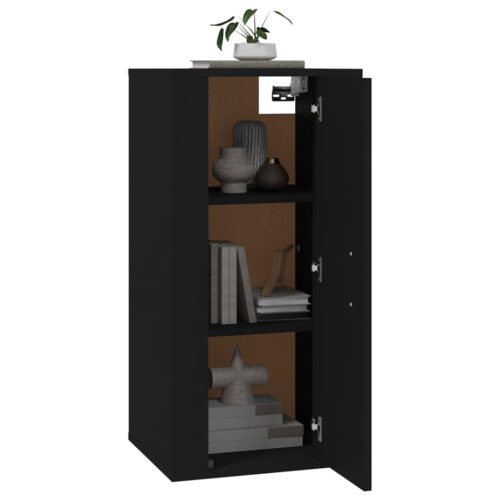 Wall Mounted TV Cabinet Black 40x34.5x80cm - Image 3