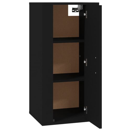 Wall Mounted TV Cabinet Black 40x34.5x80cm - Image 7