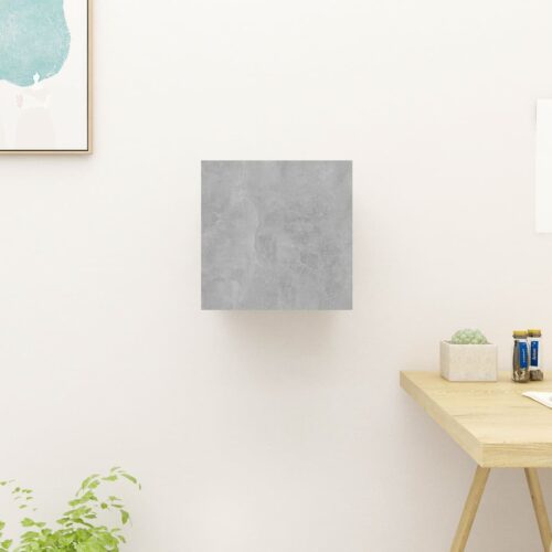 Wall-Mounted TV Cabinet Concrete Grey 30.5x30x30cm - Image 3