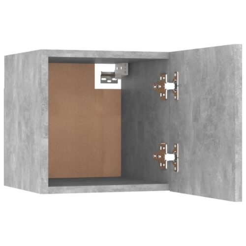 Wall-Mounted TV Cabinet Concrete Grey 30.5x30x30cm - Image 9
