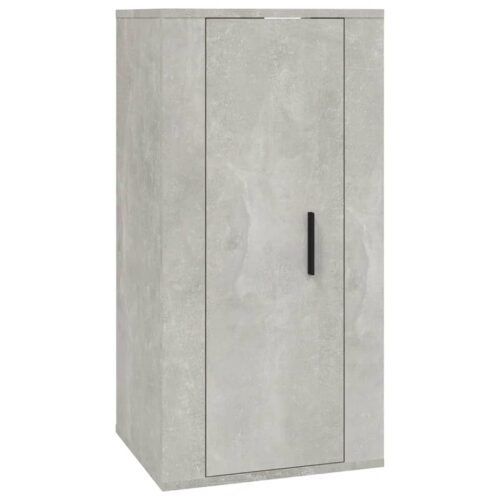Wall Mounted TV Cabinet Concrete Grey 40x34.5x80cm