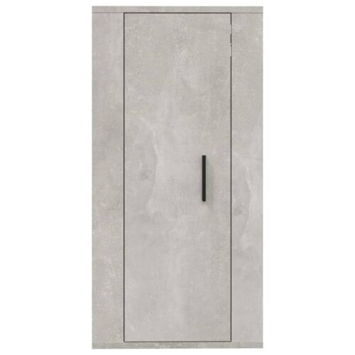 Wall Mounted TV Cabinet Concrete Grey 40x34.5x80cm - Image 5
