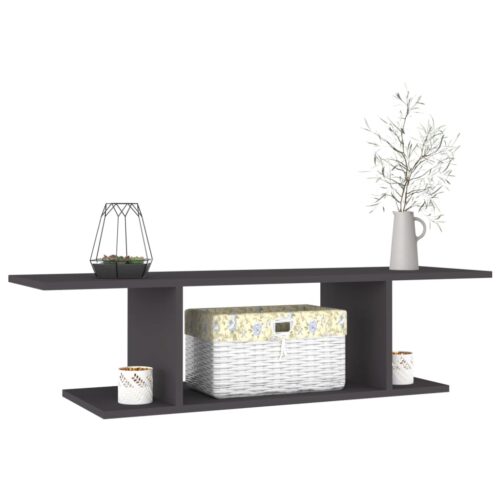 Wall Mounted TV Cabinet Grey 103x30x26.5cm - Image 3