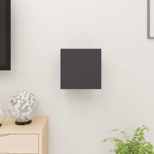 Wall-Mounted TV Cabinet Grey 30.5x30x30cm - Image 3